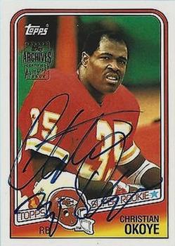 2001 Topps Archives - Rookie Reprint Autographs #AA-CO Christian Okoye Front