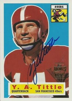 2001 Topps Archives - Rookie Reprint Autographs #AA-YT Y.A. Tittle Front