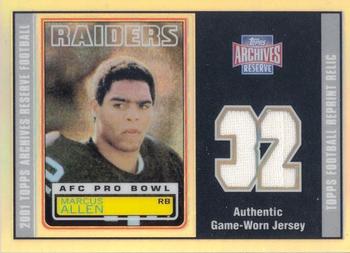 2001 Topps Archives Reserve - Jerseys #ARR-MA Marcus Allen Front