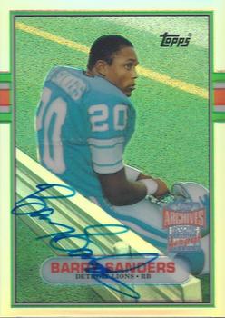 2001 Topps Archives Reserve - Rookie Reprint Autographs #ARA-BS Barry Sanders Front