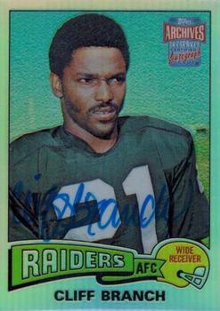 2001 Topps Archives Reserve - Rookie Reprint Autographs #ARA-CB Cliff Branch Front