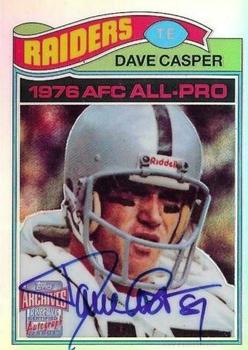 2001 Topps Archives Reserve - Rookie Reprint Autographs #ARA-DC Dave Casper Front