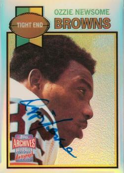 2001 Topps Archives Reserve - Rookie Reprint Autographs #ARA-ON Ozzie Newsome Front