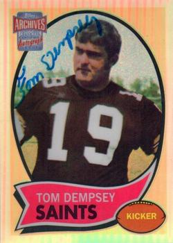 2001 Topps Archives Reserve - Rookie Reprint Autographs #ARA-TD Tom Dempsey Front