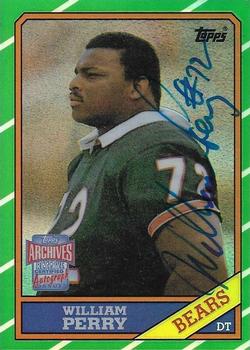 2001 Topps Archives Reserve - Rookie Reprint Autographs #ARA-WP William Perry Front