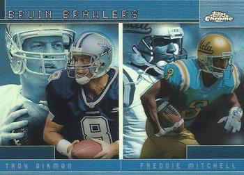 2001 Topps Chrome - Combos Refractors #TC6 Troy Aikman / Freddie Mitchell Front