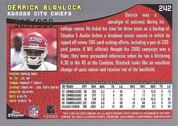 2001 Topps Chrome - Refractors #242 Derrick Blaylock Back