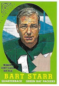 2001 Topps Gallery - Heritage Relics #GRBS Bart Starr Front