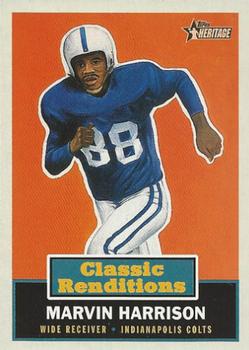 2001 Topps Heritage - Classic Renditions #CR5 Marvin Harrison Front