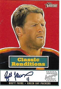 2001 Topps Heritage - Classic Renditions #CRABF Brett Favre Front