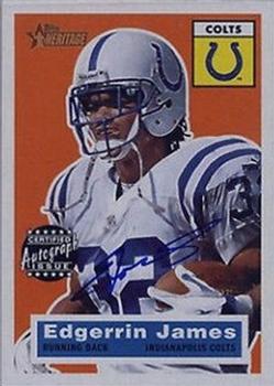 2001 Topps Heritage - Real One Autographs #THRO-EJ Edgerrin James Front