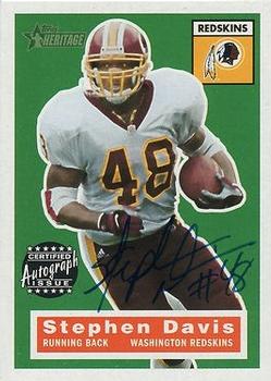 2001 Topps Heritage - Real One Autographs #THRO-SD Stephen Davis Front