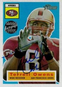 2001 Topps Heritage - Real One Autographs #THRO-TO Terrell Owens Front
