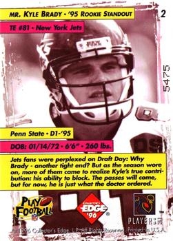 1996 Collector's Edge - Too Cool #2 Kyle Brady Back