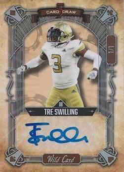 2022 Wild Card 5 Card Draw - Contemporary Holographic Rainbow Tan #5CDCN-99 Tre Swilling Front