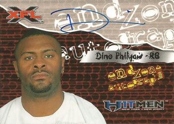 2001 Topps XFL - Endzone Autographs #NNO Dino Philyaw Front