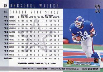 1996 Donruss #33 Herschel Walker Back