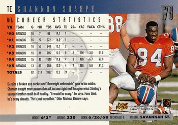 1996 Donruss #178 Shannon Sharpe Back