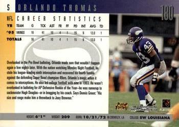 1996 Donruss #180 Orlando Thomas Back
