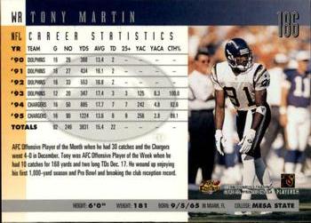 1996 Donruss #186 Tony Martin Back