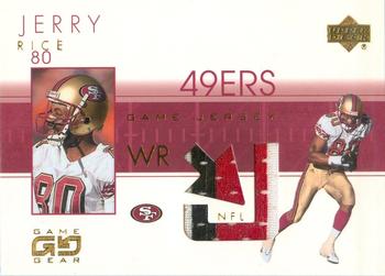 2001 UD Game Gear - Jerseys #JR-J Jerry Rice Front
