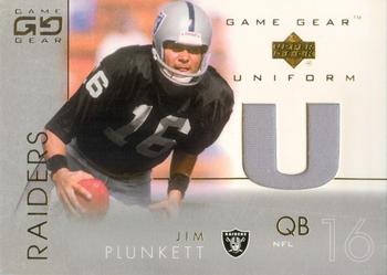 2001 UD Game Gear - Uniforms #JP-U Jim Plunkett Front
