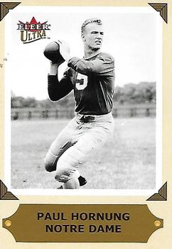 2001 Ultra - College Greats Previews #NNO Paul Hornung Front
