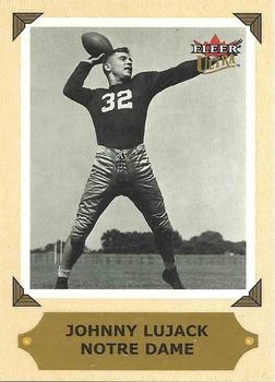 2001 Ultra - College Greats Previews #NNO Johnny Lujack Front