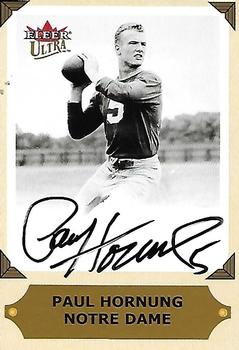 2001 Ultra - College Greats Previews Autographs #NNO Paul Hornung Front