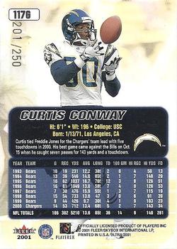 2001 Ultra - Gold Medallion #117G Curtis Conway Back