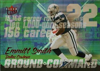 2001 Ultra - Ground Command #1 GC Emmitt Smith Front