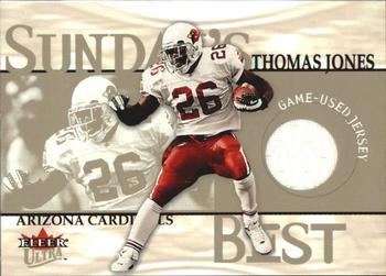 2001 Ultra - Sunday's Best Jerseys #NNO Thomas Jones Front