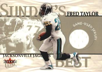 2001 Ultra - Sunday's Best Jerseys #NNO Fred Taylor Front
