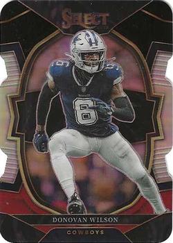2022 Panini Select - Black and Red Prizm Die Cut #86 Donovan Wilson Front