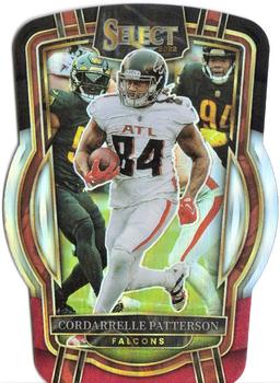 2022 Panini Select - Black and Red Prizm Die Cut #295 Cordarrelle Patterson Front