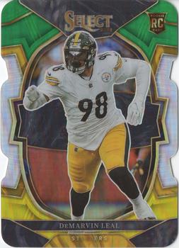 2022 Panini Select - Green and Yellow Prizm Die Cut #66 DeMarvin Leal Front