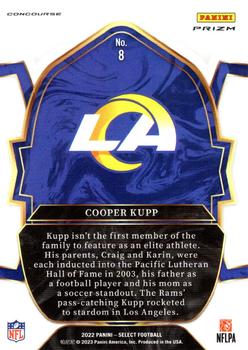 2022 Panini Select - Silver Prizm #8 Cooper Kupp Back