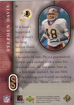 2001 Upper Deck - Starstruck #S8 Stephen Davis Back
