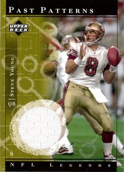 2001 Upper Deck Legends - Past Patterns Jerseys #PP-SY Steve Young Front