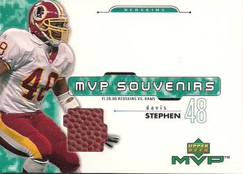 2001 Upper Deck MVP - MVP Souvenirs #SD Stephen Davis Front
