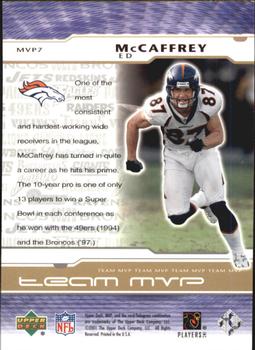 2001 Upper Deck MVP - Team MVP #MVP7 Ed McCaffrey Back