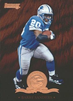 1996 Donruss - Will to Win #5 Barry Sanders Front