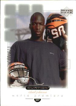 2001 Upper Deck Ovation - World Premiere Embossed #140 Chad Johnson Front