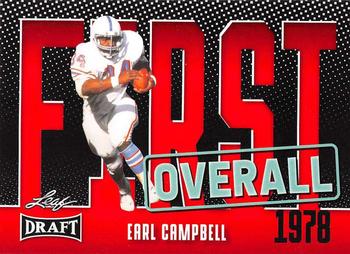 2023 Leaf Draft - Red #3 Earl Campbell Front