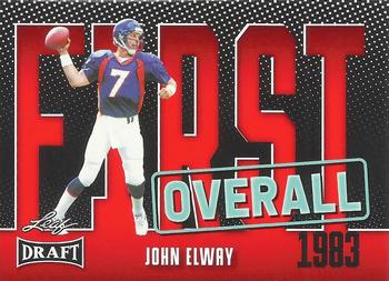 2023 Leaf Draft - Red #4 John Elway Front