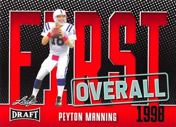 2023 Leaf Draft - Red #8 Peyton Manning Front