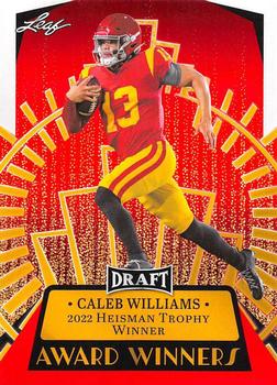 2023 Leaf Draft - Red #14 Caleb Williams Front