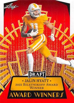 2023 Leaf Draft - Red #15 Jalin Hyatt Front
