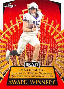 2023 Leaf Draft - Red #16 Max Duggan Front