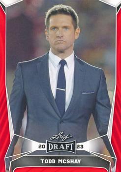 2023 Leaf Draft - Red #30 Todd McShay Front